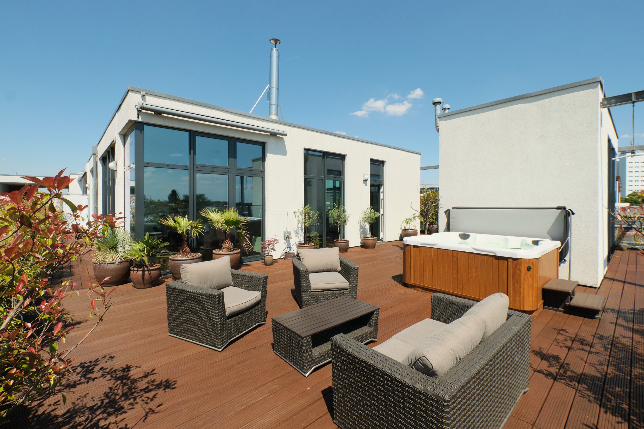 145 Quadratmeter Dachterrasse als Outdoor-Fotolocation bei Köln